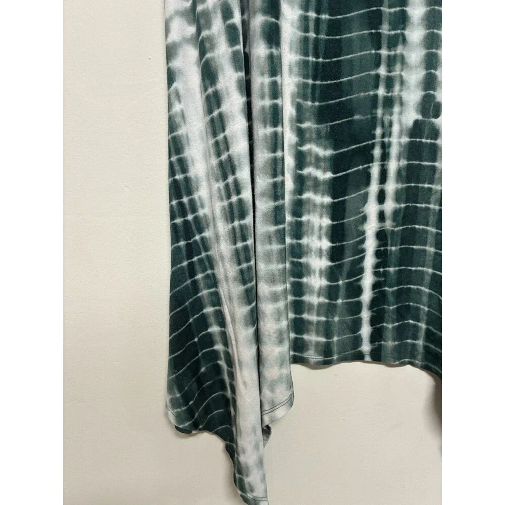 LOGO by Lori Goldstein Women’s Bi-Stretch Skirt Size XL Pull On Tie Dye Green